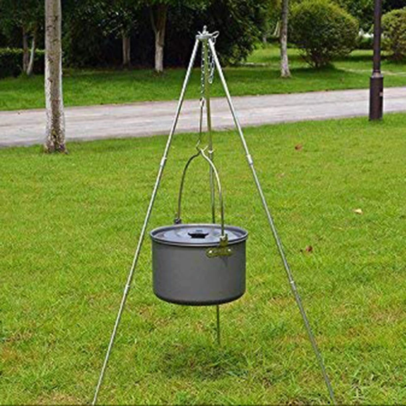 Outdoor Winter Camping Campfir - Camping Cooking Pot Tripod recension och pris