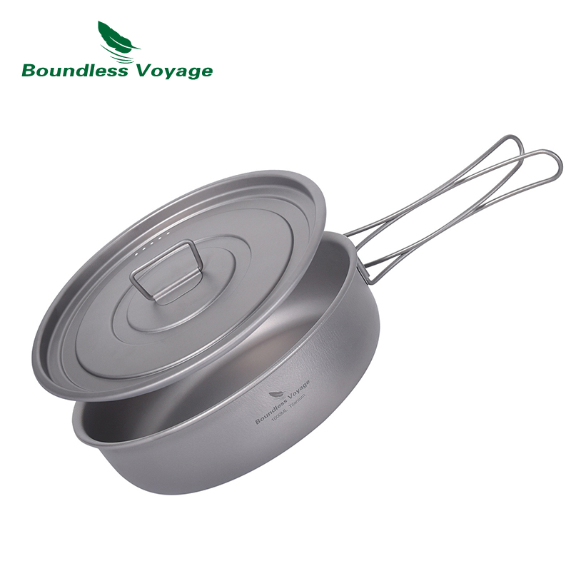 Boundless Voyage Titanium Non- - Camping Cooking Pot With Lid recension och pris