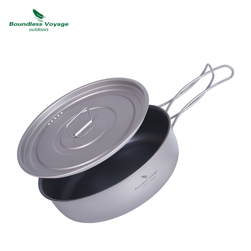 Boundless Voyage Titanium Non- - Camping Cooking Pot With Lid recension och pris