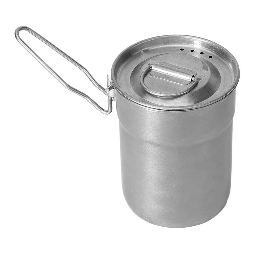 Camping Coffee Cup 1L Stainles - Camping Cooking Pot With Lid recension och pris