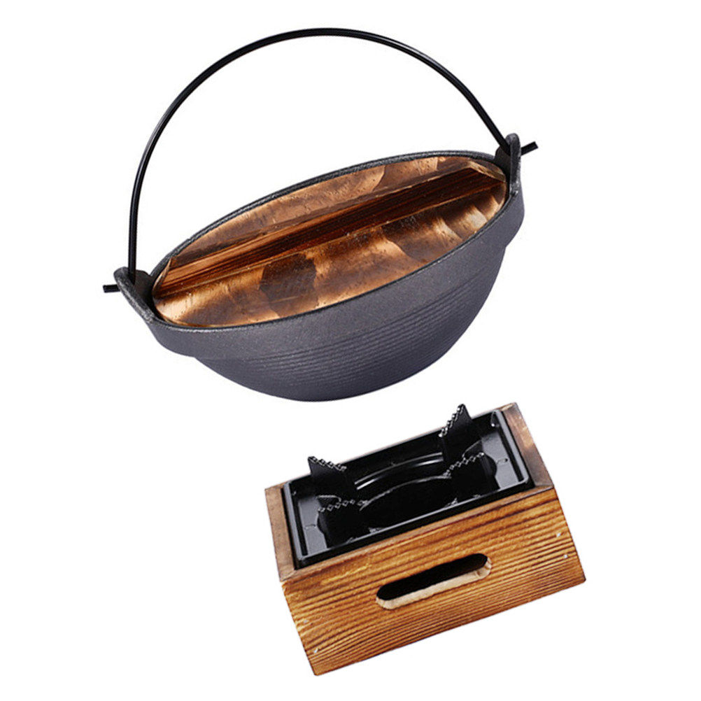 Japanese Style Cast Iron Sukiy - Japanese Camping Cooking recension och pris