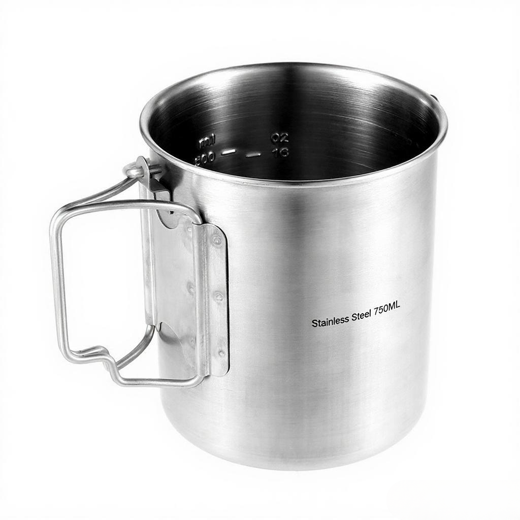 750ml Stainless Steel Pot Port - Camping Cooking Pot With Lid recension och pris