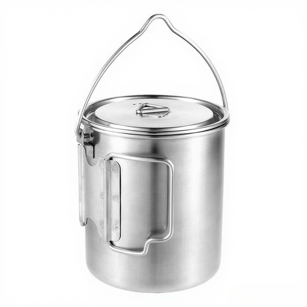 750ml Stainless Steel Pot Port - Camping Cooking Pot With Lid recension och pris
