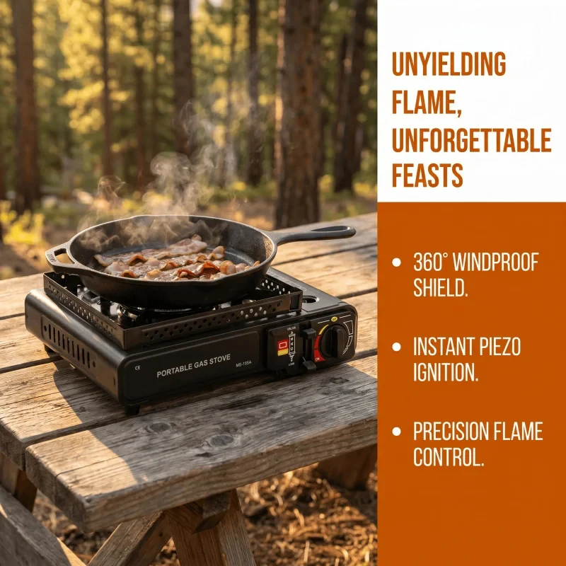 Portable Windproof Cassette St - Camping Cooking Container recension och pris