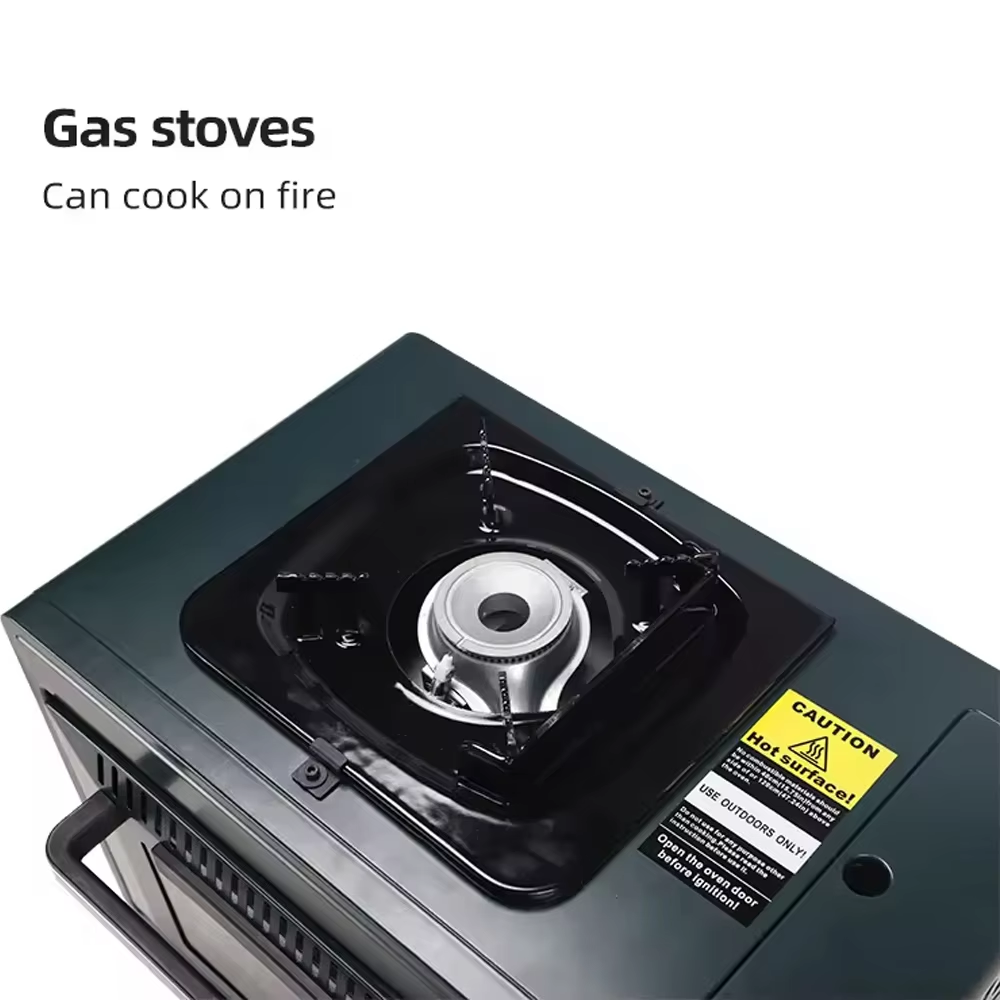 Multi-function Outdoor Gas Ove - Camping Double Cooking Stove recension och pris