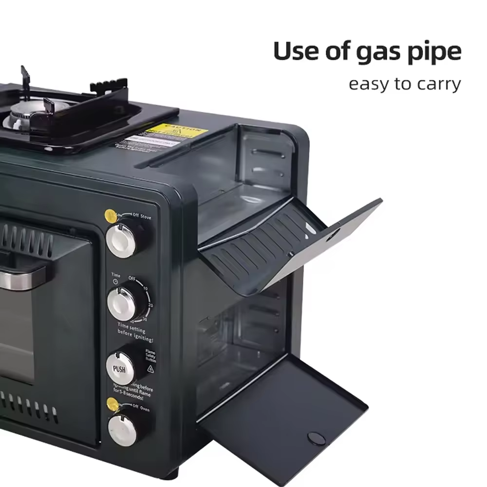 Multi-function Outdoor Gas Ove - Camping Double Cooking Stove recension och pris