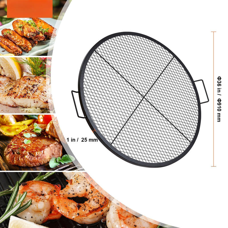 Black Round Cooking Grid 36 In - Camping Cooking Grill recension och pris