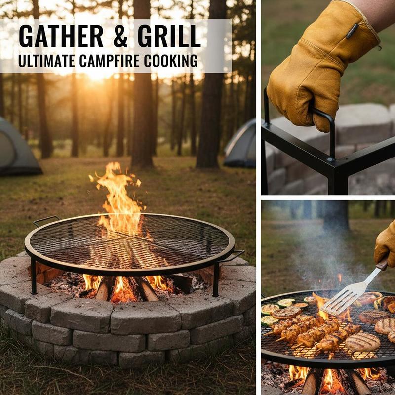 Black Round Cooking Grid 36 In - Camping Cooking Grill recension och pris