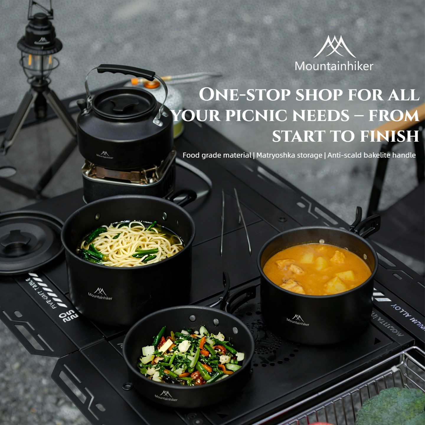 MOUNTAINHIKER Camping Cookware - Quechua Camping Cooking Set recension och pris