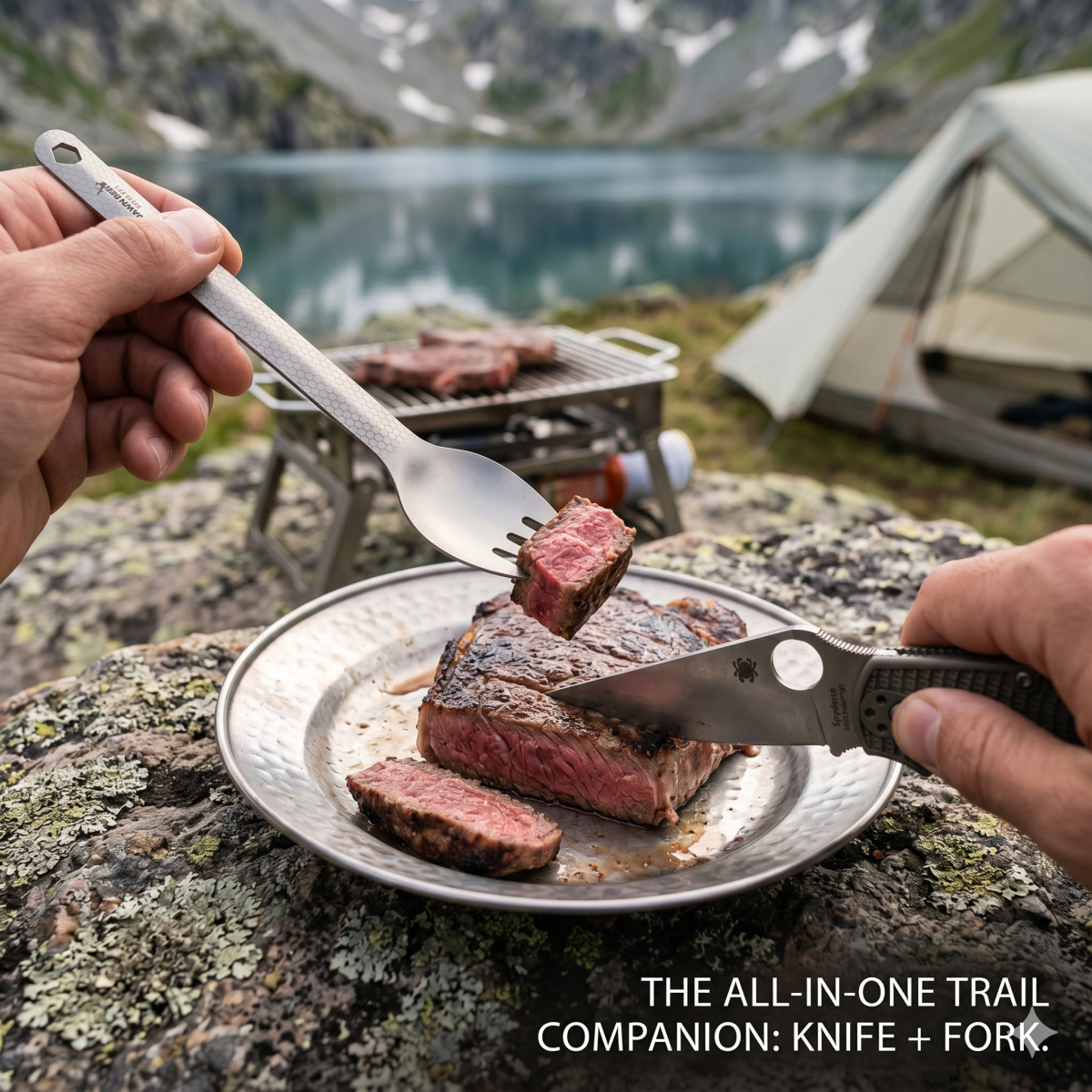 DAWN DEER 3-in-1 Titanium Spor - Quechua Camping Cooking Set recension och pris