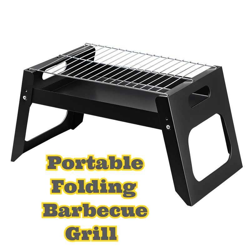 Portable Charcoal BBQ Grill Fo - Camping Cooking Grill recension och pris