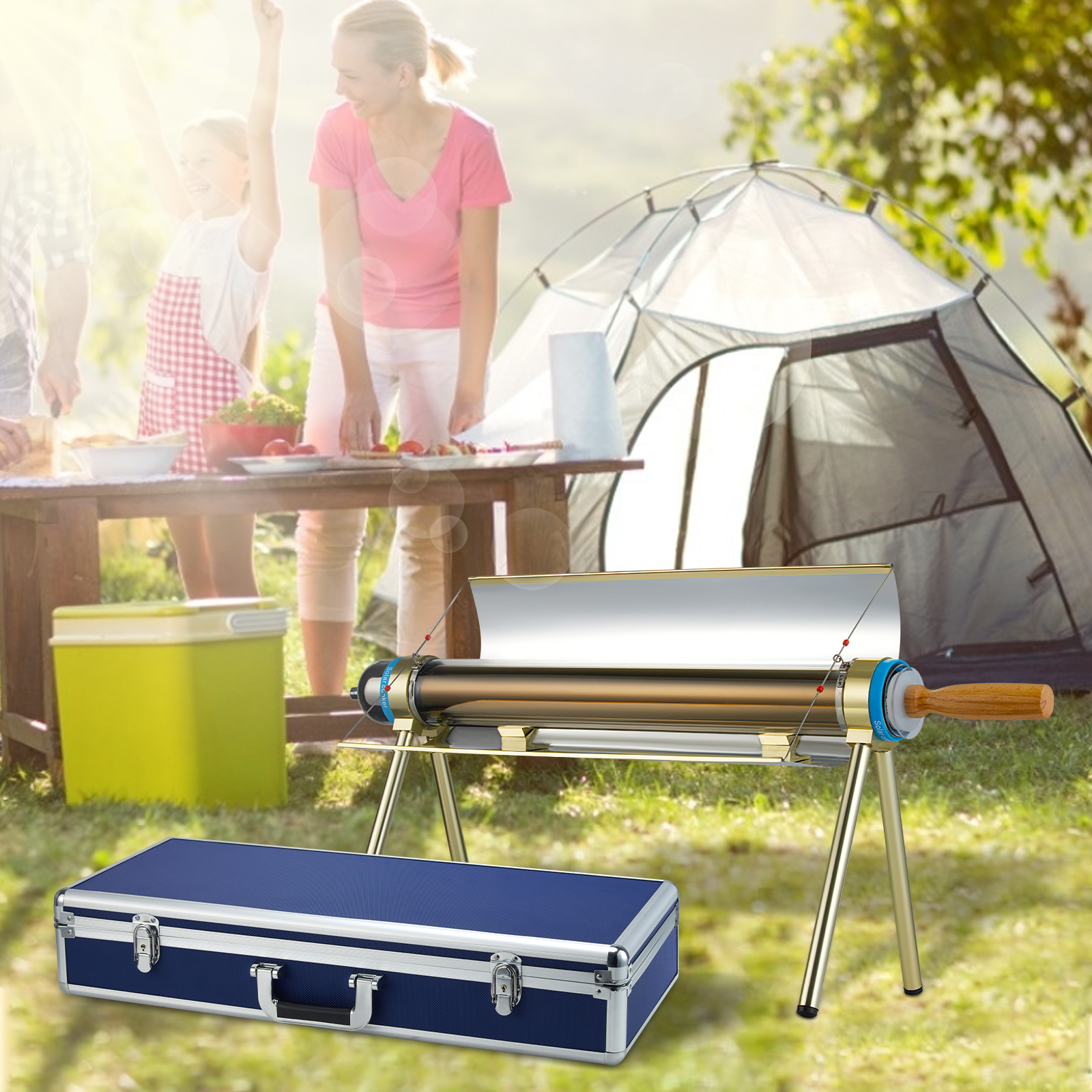 Portable Solar Camping Grill C - Solar Oven Camp recension och pris