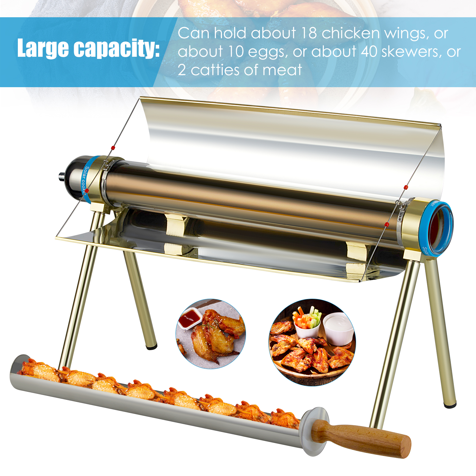 Portable Solar Camping Grill C - Solar Oven Camp recension och pris