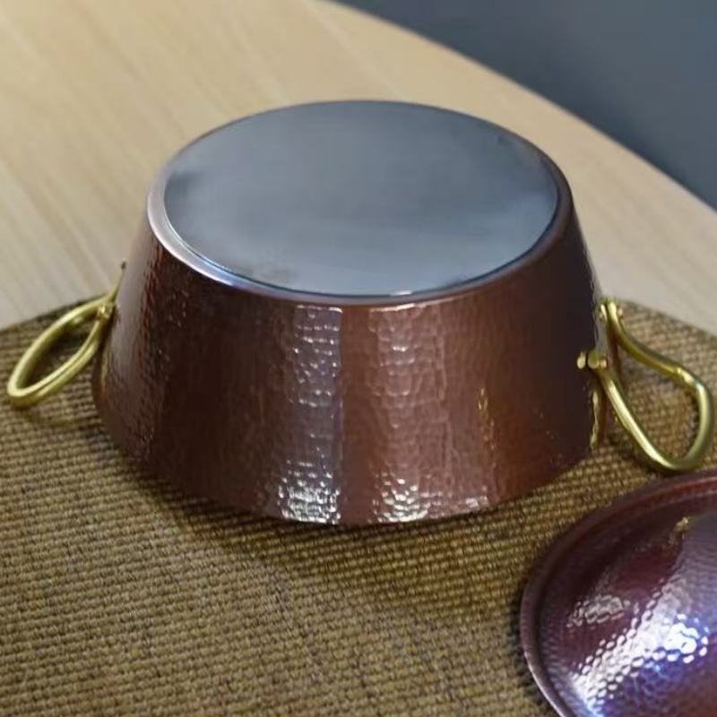 Handcrafted Vintage Copper Pot - Camping Cooking Pot With Lid recension och pris