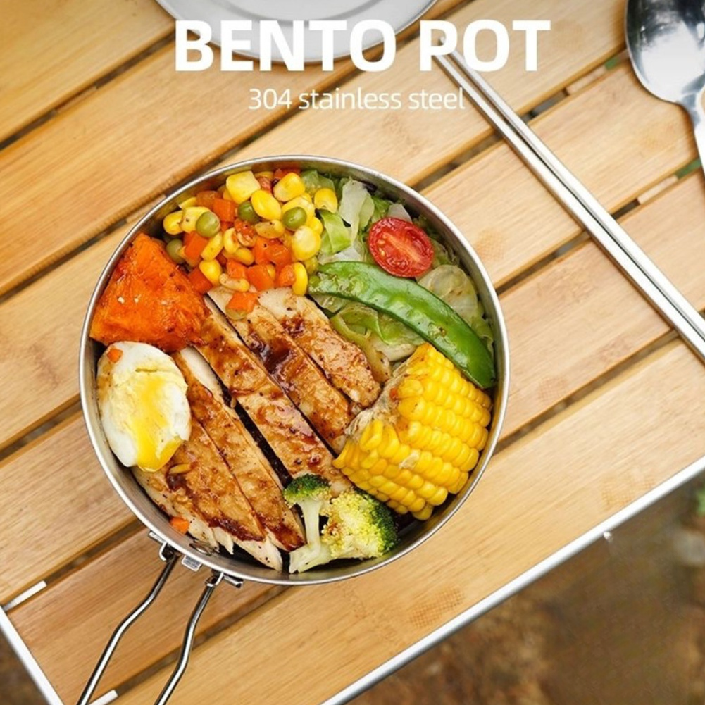 Stainless Steel Outdoor Pot wi - Camping Cooking Materials recension och pris